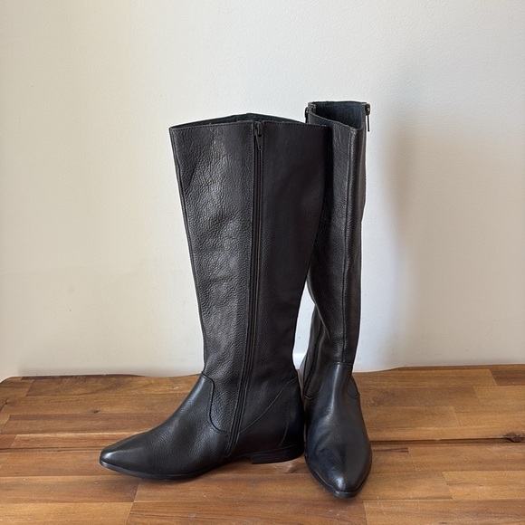Seychelles Black Leather Boots Size 5 - Picture 2 of 7